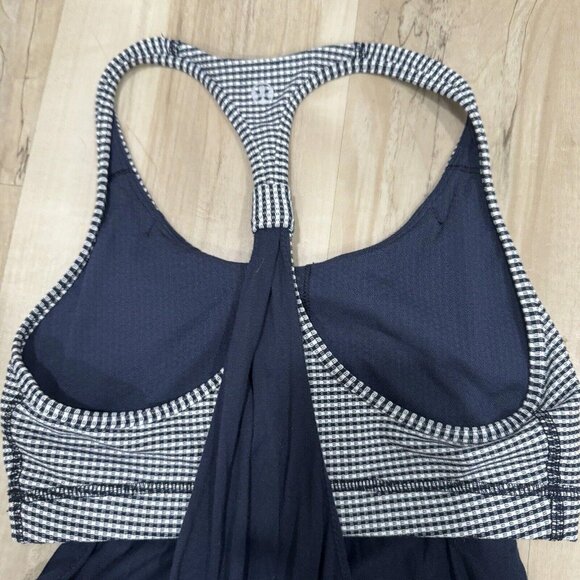 Lululemon Sports Bra Tank Top Active Workout Running Women's Size: 4 Blue‎ - Picture 5 of 6
